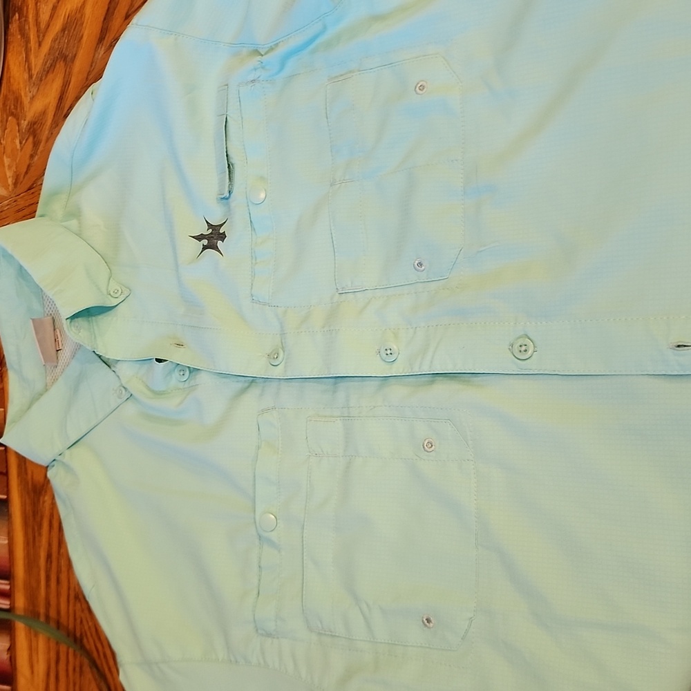 Men's Light Blue Casual Button Down Shirt